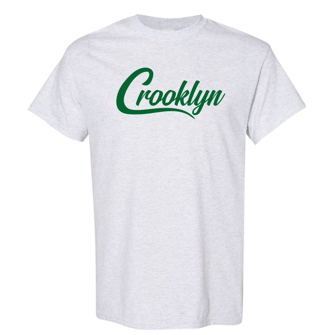 White Green High Dunks T Shirt | Crooklyn, Ash