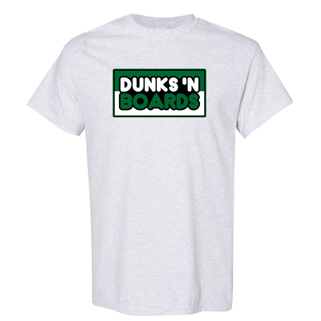 White Green High Dunks T Shirt | Dunks N Boards, Ash