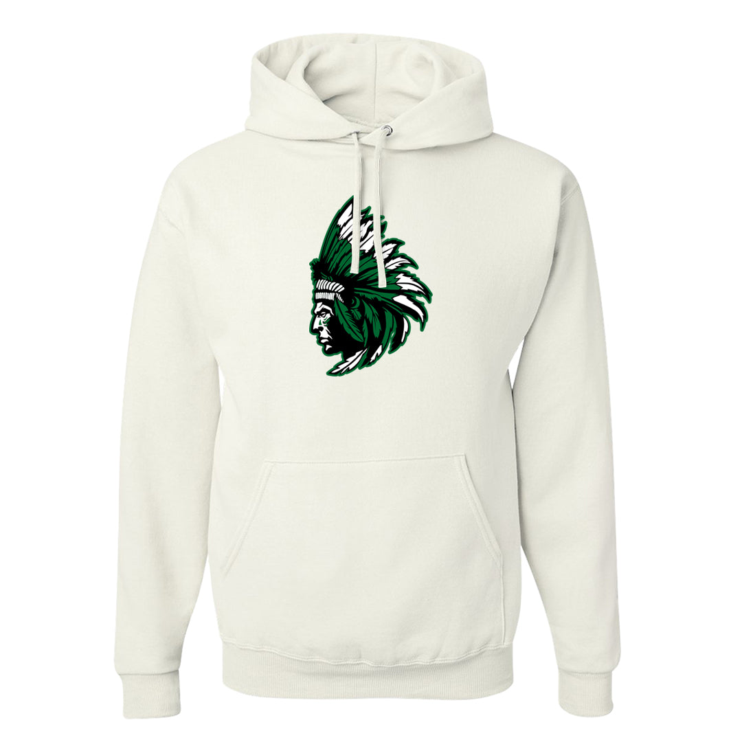 White Green High Dunks Hoodie | Indian Chief, White