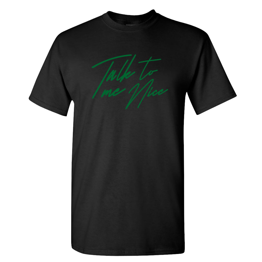 White Green High Dunks T Shirt | Talk To Me Nice, Black