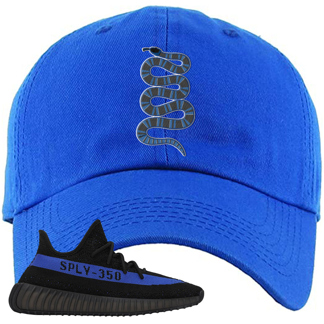 Dazzling Blue v2 350s Dad Hat | Coiled Snake, Royal