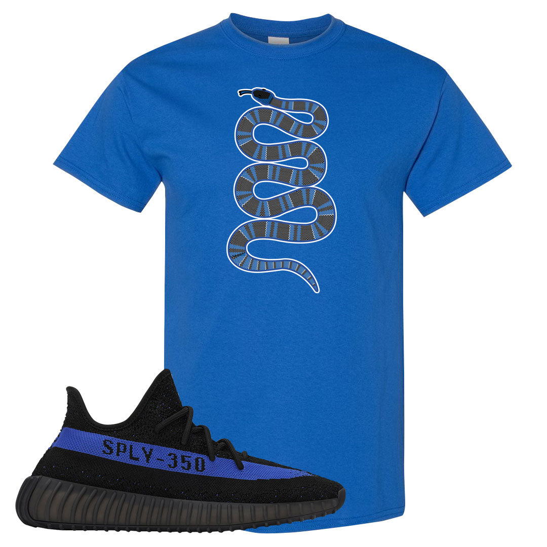 Dazzling Blue v2 350s T Shirt | Coiled Snake, Royal