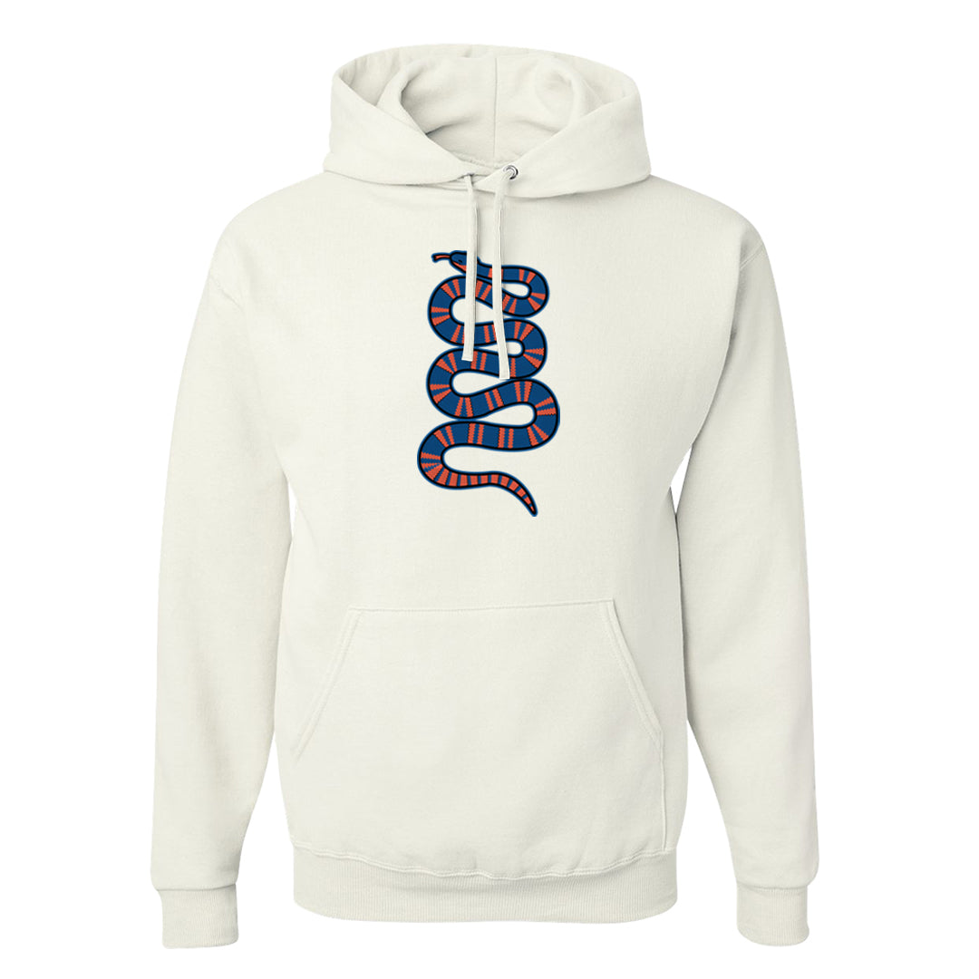 Hi Res Blue 700s Hoodie | Coiled Snake, White