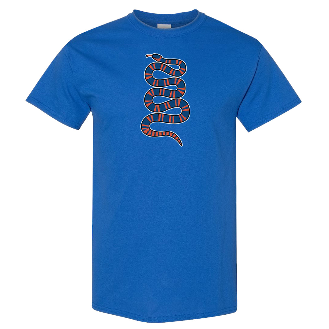 Hi Res Blue 700s T Shirt | Coiled Snake, Royal