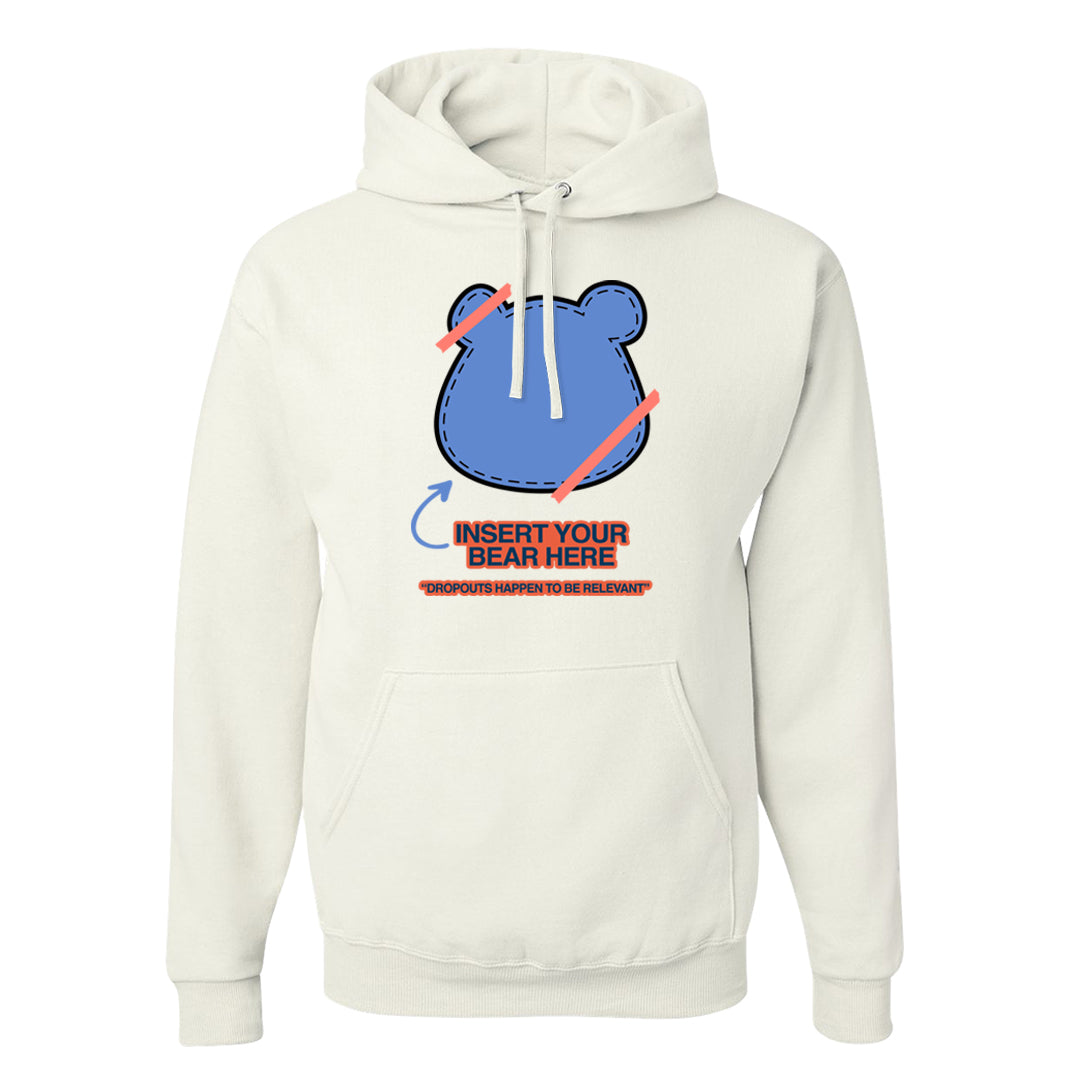 Hi Res Blue 700s Hoodie | Insert Your Bear Here, White