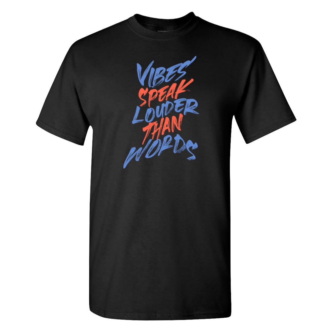 Hi Res Blue 700s T Shirt | Vibes Speak Louder Than Words, Black
