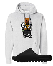 Onyx Foam Slides Hoodie | Sweater Bear, Ash