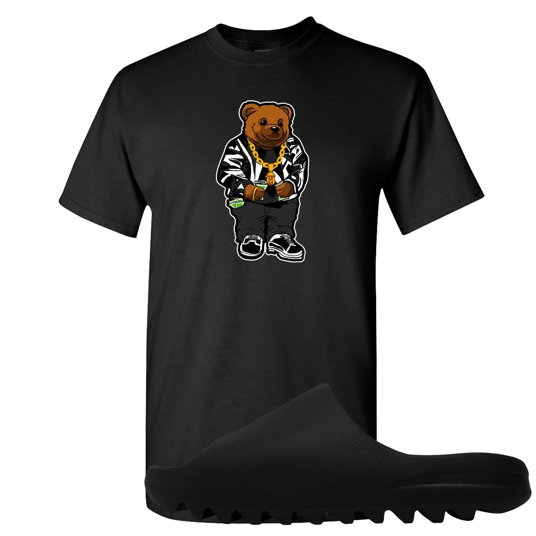 Onyx Foam Slides T Shirt | Sweater Bear, Black