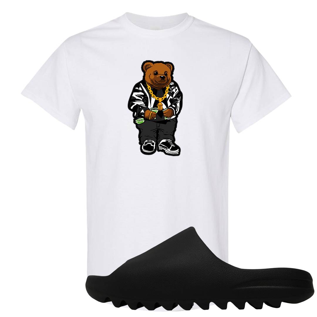 Onyx Foam Slides T Shirt | Sweater Bear, White