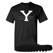 Onyx Foam Slides T Shirt | YZ, Black