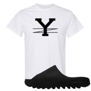 Onyx Foam Slides T Shirt | YZ, White