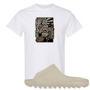 Resin Foam Slides T Shirt | Attack Of The Bear, White