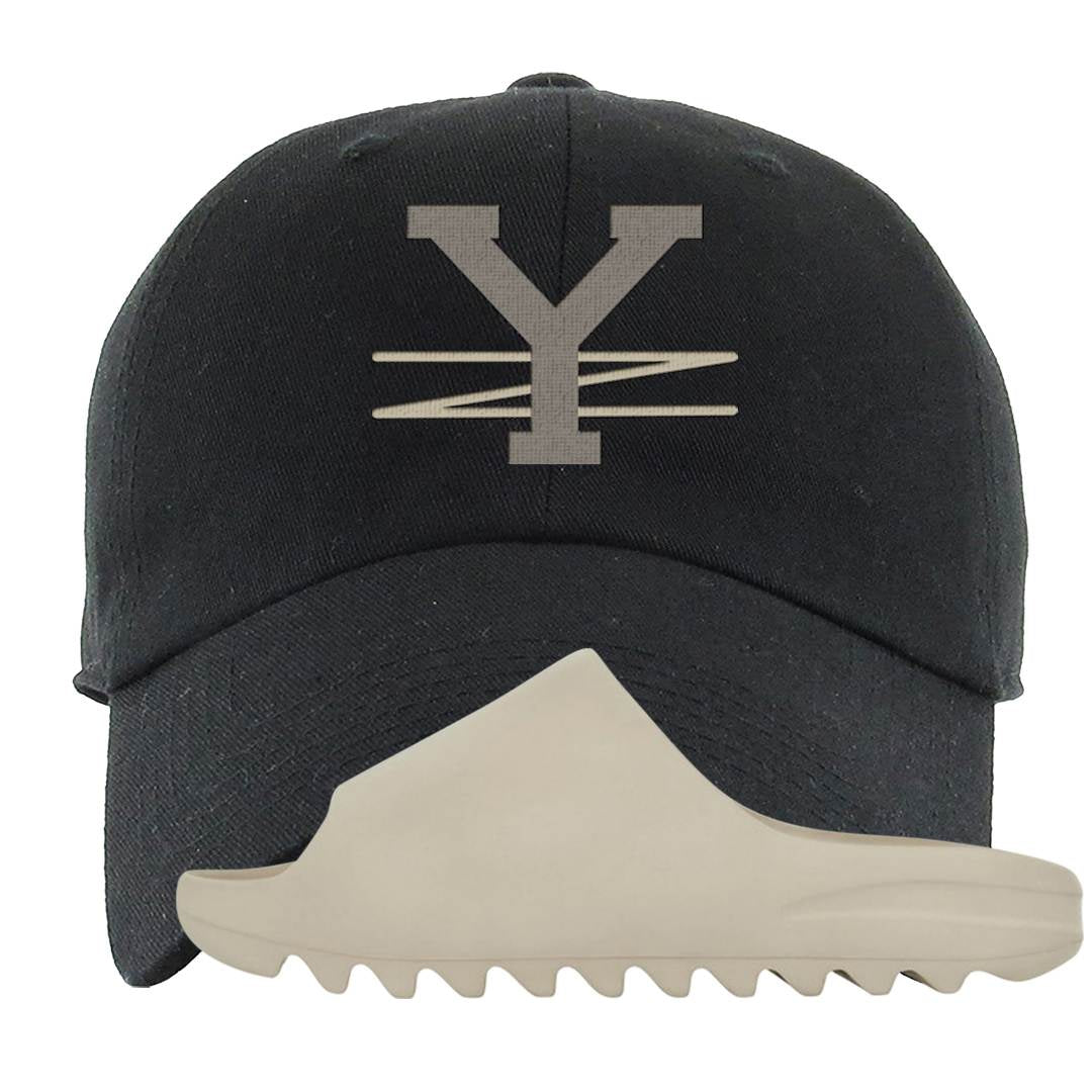 Resin Foam Slides Dad Hat | YZ, Black