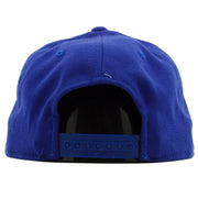 the french blue jordan 12 matching 23 snapback hat has a blue snap on the back
