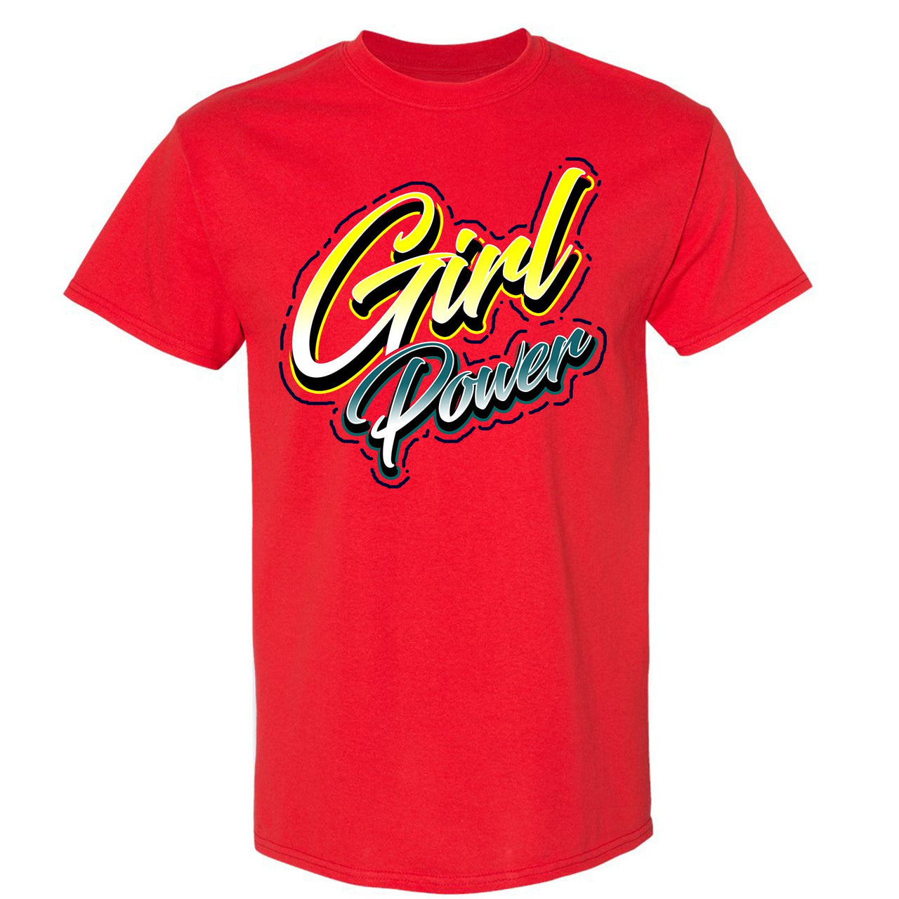 Multicolor 98s T Shirt | Girl Power, Red