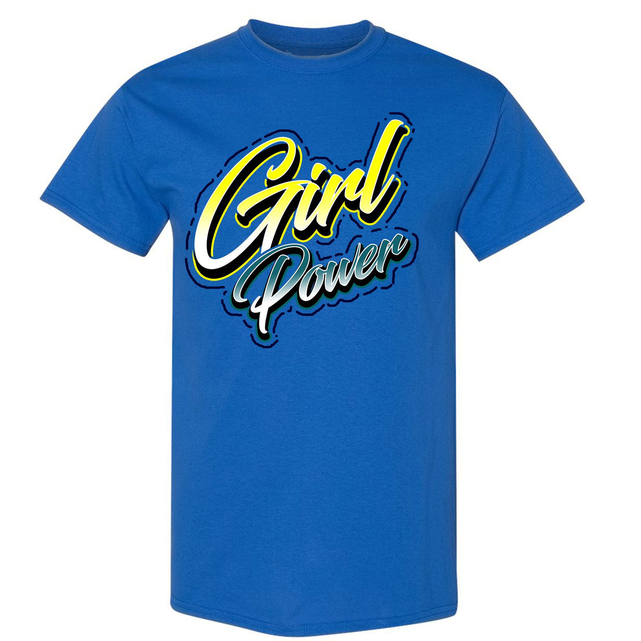 Multicolor 98s T Shirt | Girl Power, Royal Blue