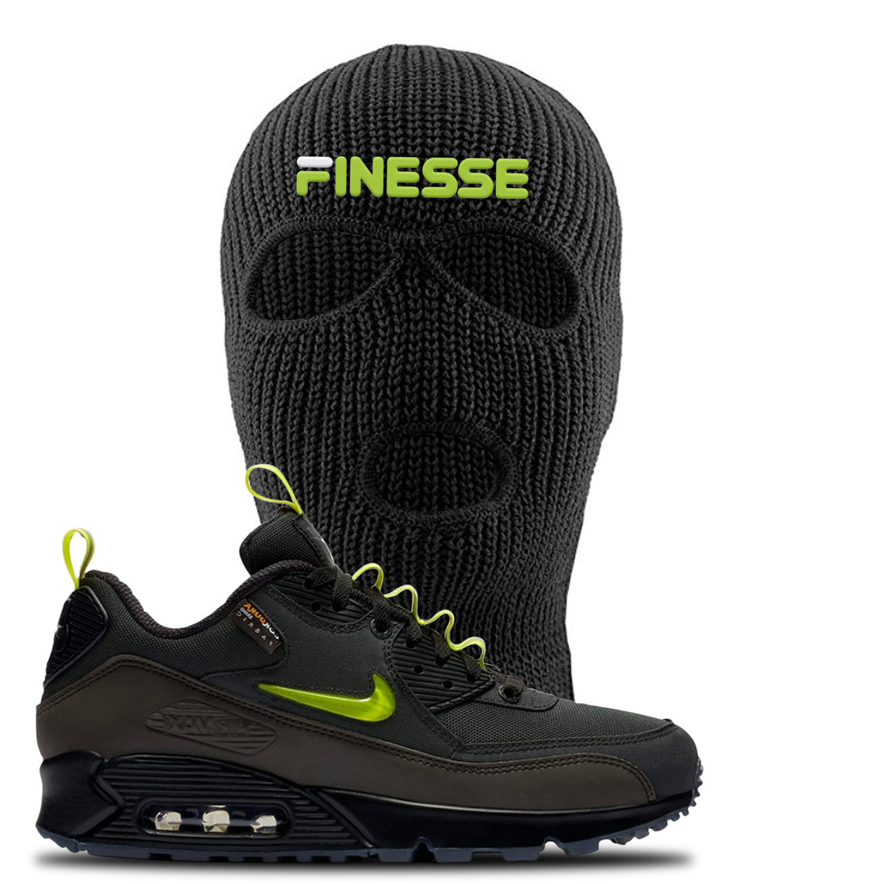 The Basement X Air Max 90 Manchester Finesse Black Sneaker Hook Up Ski Mask