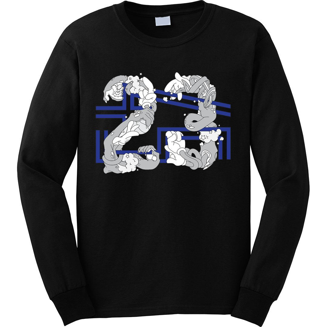 the 23 x 45 space jam 11 long sleeve tee is specially designed to match the jordan 11 space jam sneakers