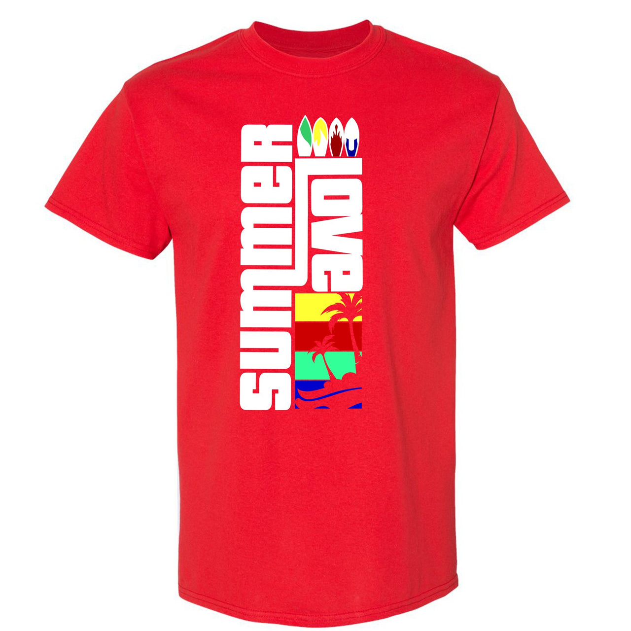 Bauhaus React 270s T Shirt | Summer Love, Red