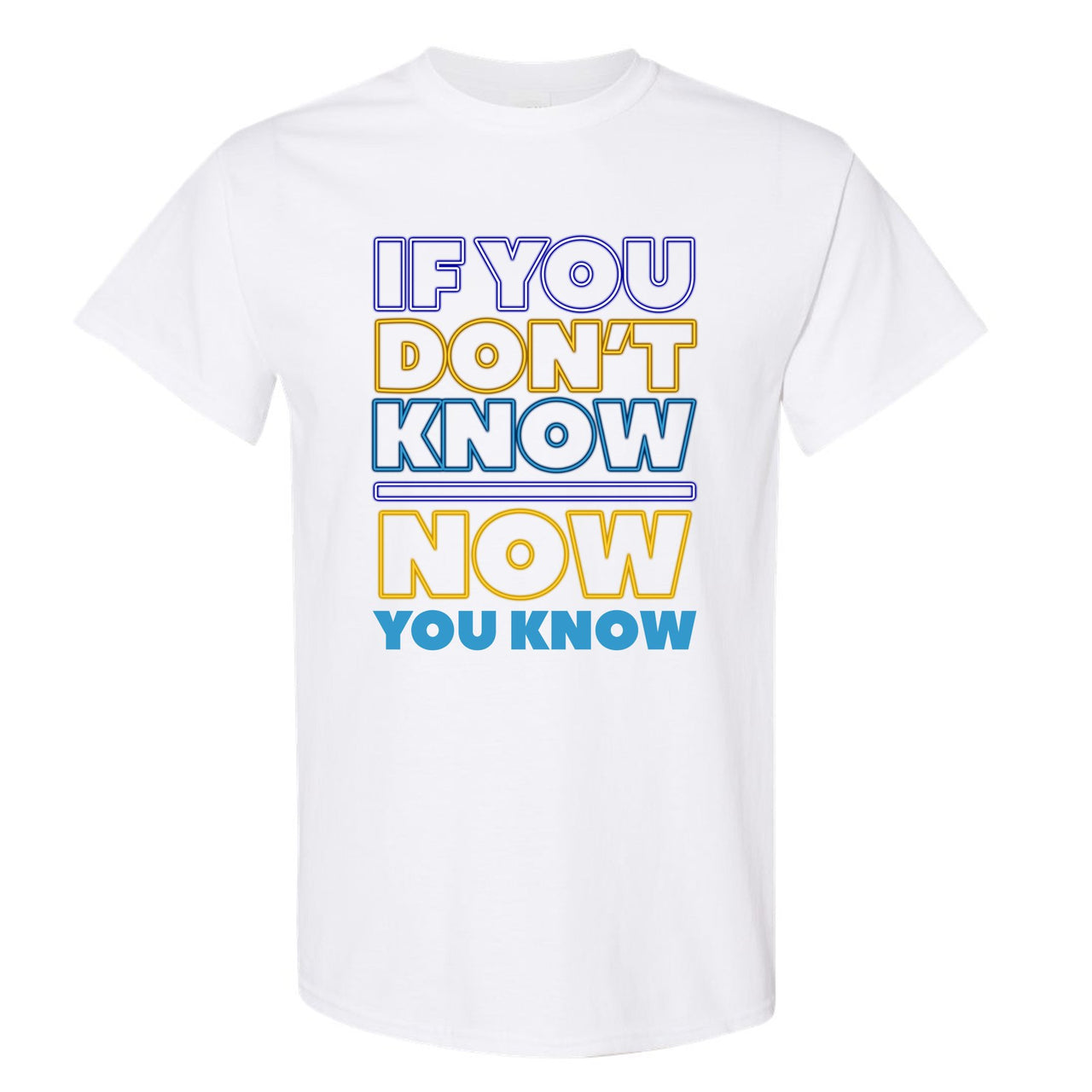 White Aqua 8s T Shirt | If You Don't Know Now You Know, White