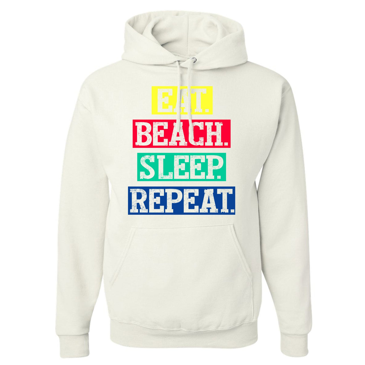 Bauhaus React 270s Hoodie | Eat Beach Sleep Repeat, White