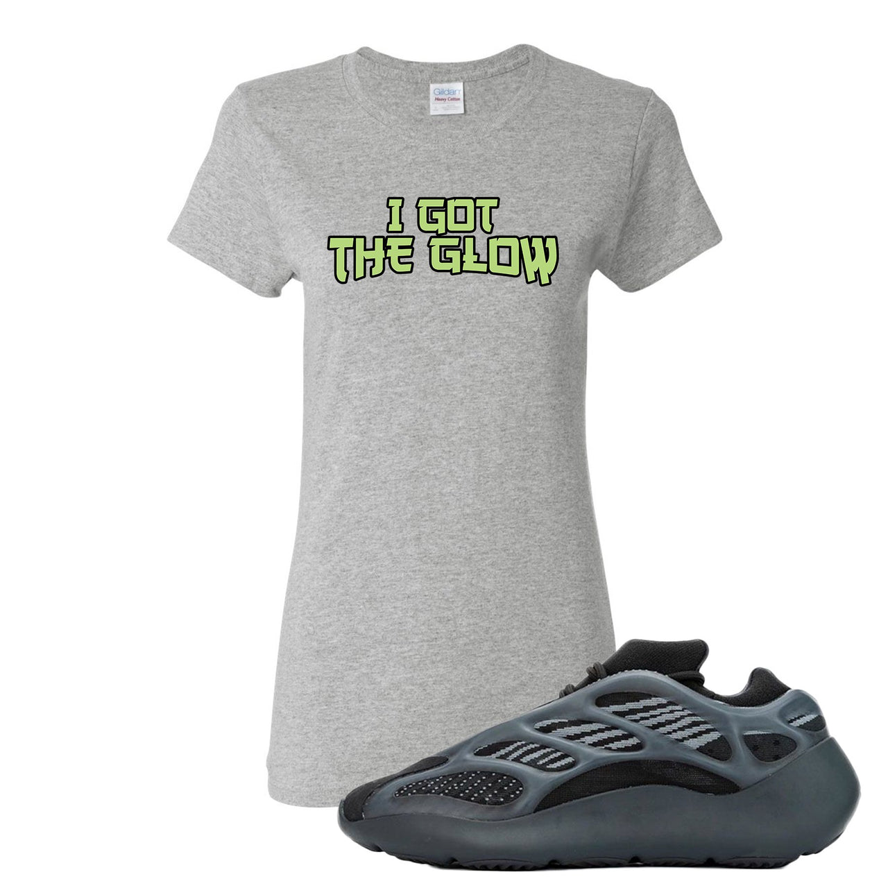 Alvah v3 700s Women's T Shirt | Women's I Got The Glow, Ash