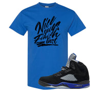 Racer Blue 5s T Shirt | Nice Guys Finish Last, Royal