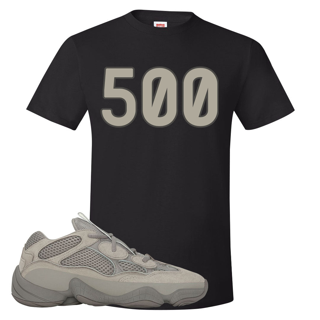 Ash Grey 500s T Shirt | 500, Black
