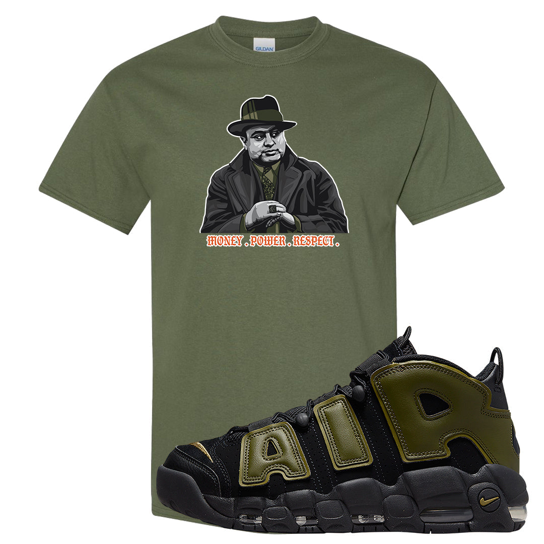 Guard Dog More Uptempos T Shirt | Capone Illustration, Military Green