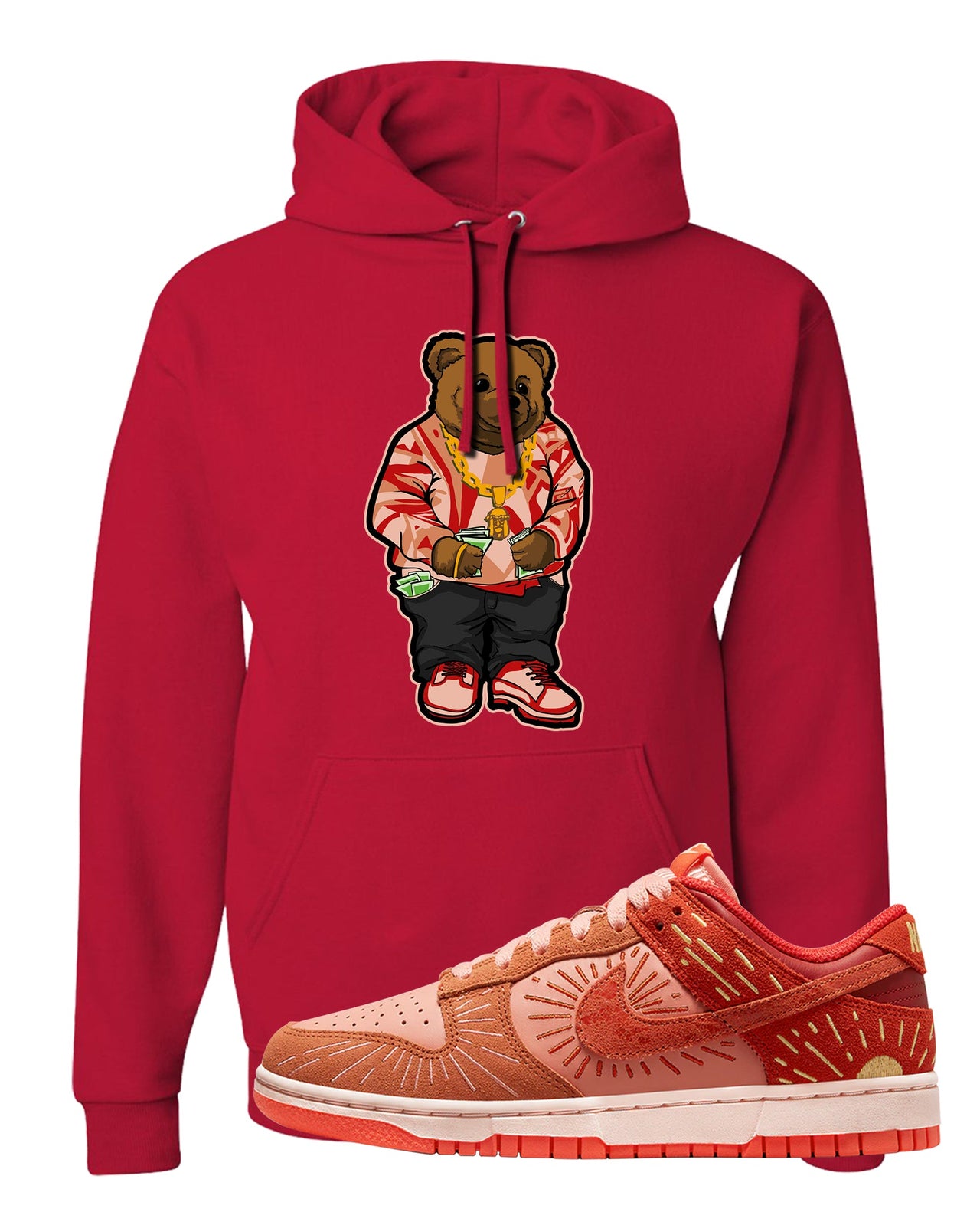 Solstice Low Dunks Hoodie | Sweater Bear, Red
