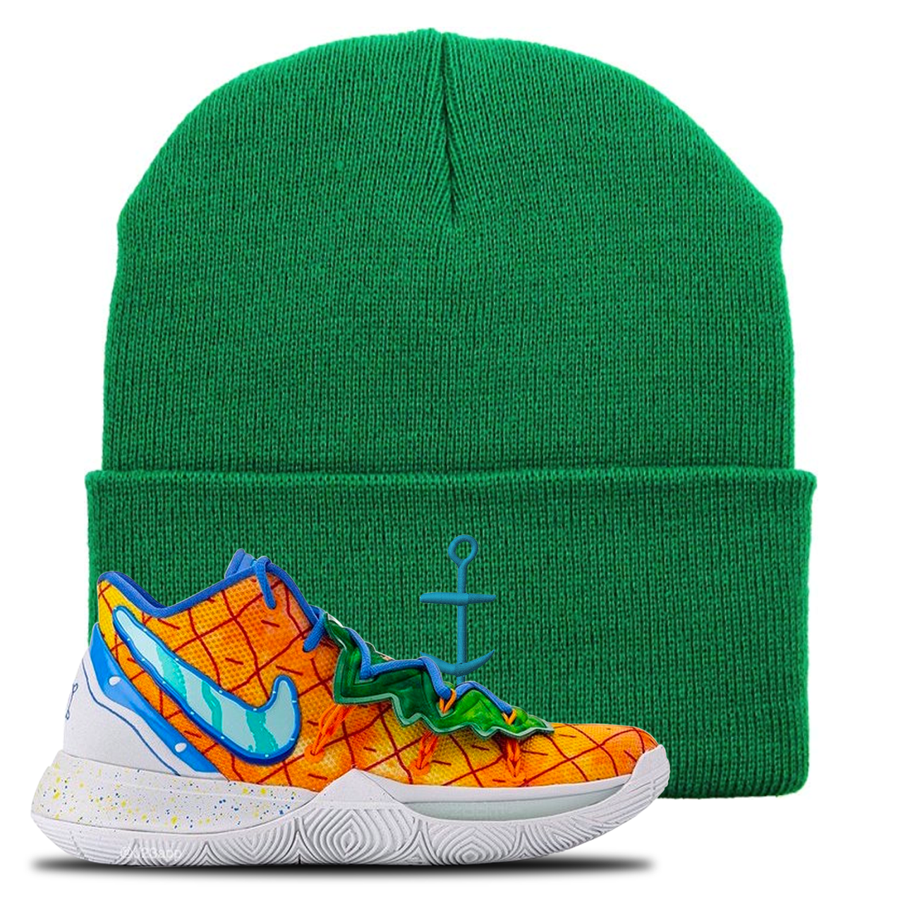 Kyrie 5 Pineapple House Anchor Kelly Green Sneaker Hook Up Beanie
