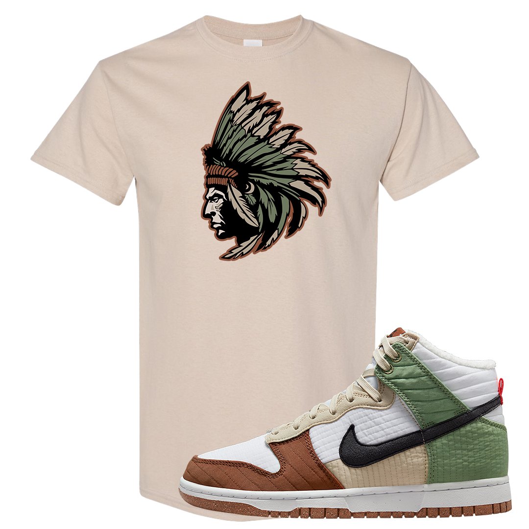 Toasty High Dunks T Shirt | Indian Chief, Sand