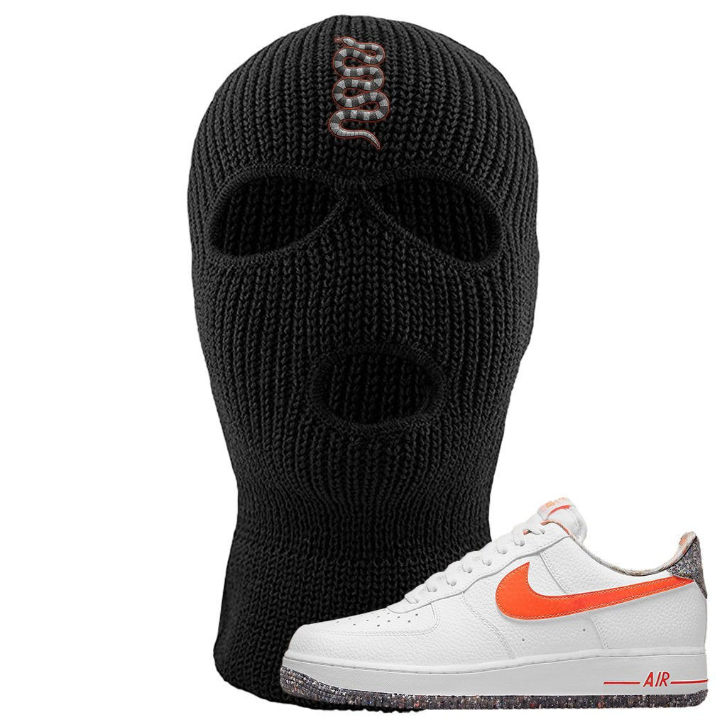 Air Force 1 Low Crimson Grind Rubber Ski Mask | Coiled Snake, Black