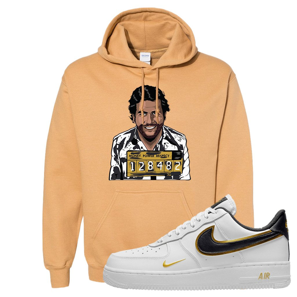 Air Force 1 Low White Gold Hoodie | Escobar Illustration, Old Gold