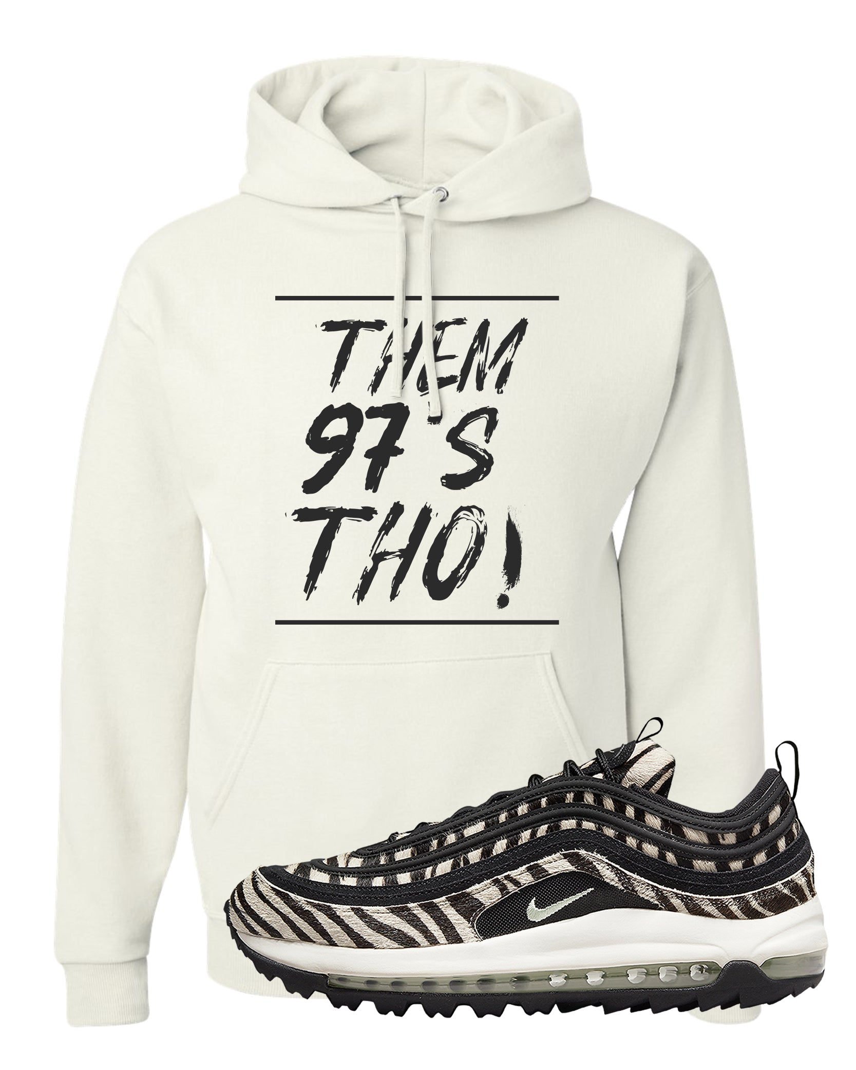 Zebra Golf 97s Hoodie | Them 97's Tho, White