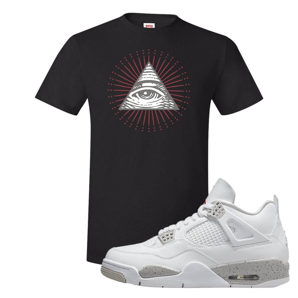 Tech Grey 4s T Shirt | All Seeing Eye, Black