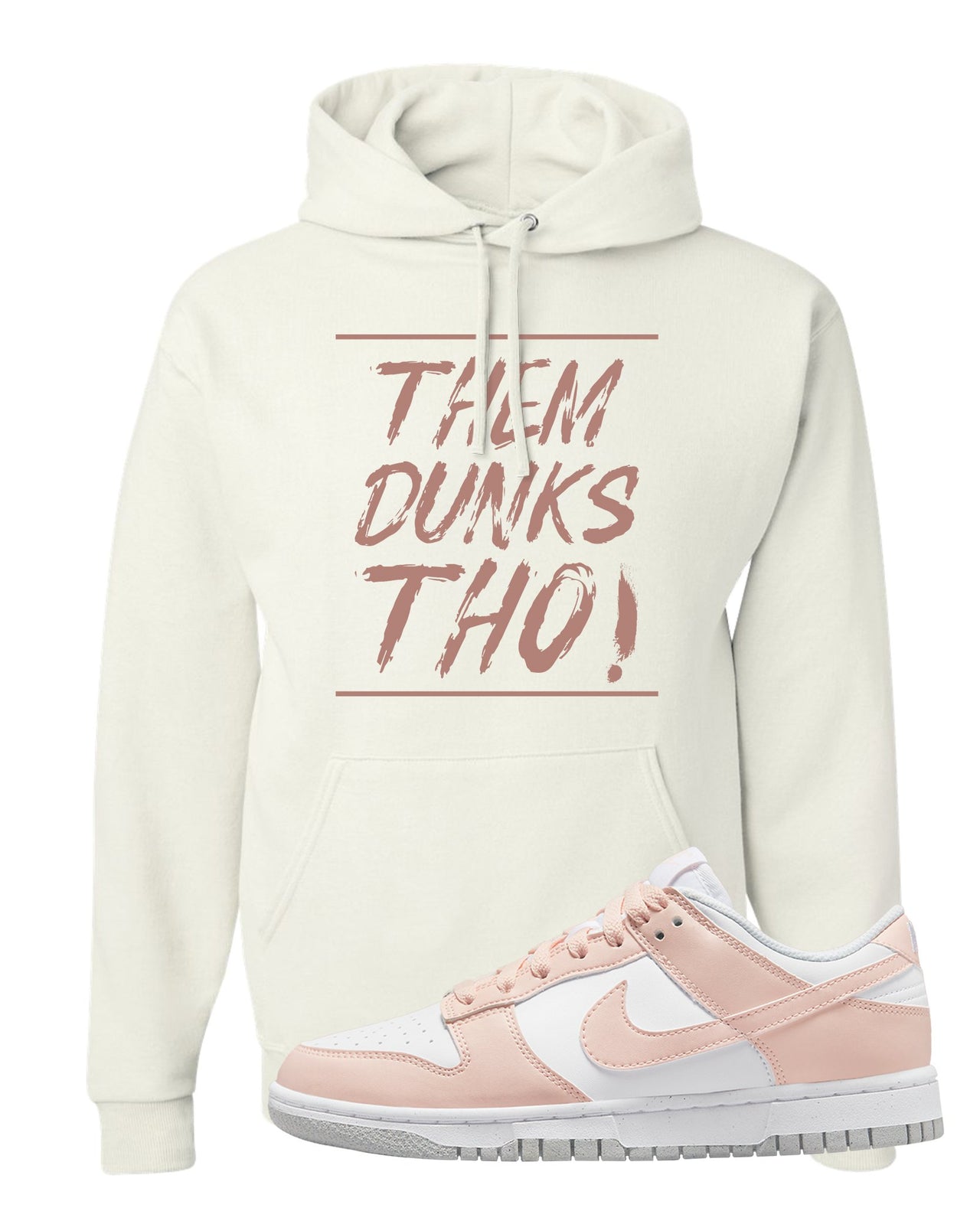 Next Nature Pale Citrus Low Dunks Hoodie | Them Dunks Tho, White