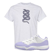 Pure Violet Low 11s T Shirt | Coiled Snake, Ash
