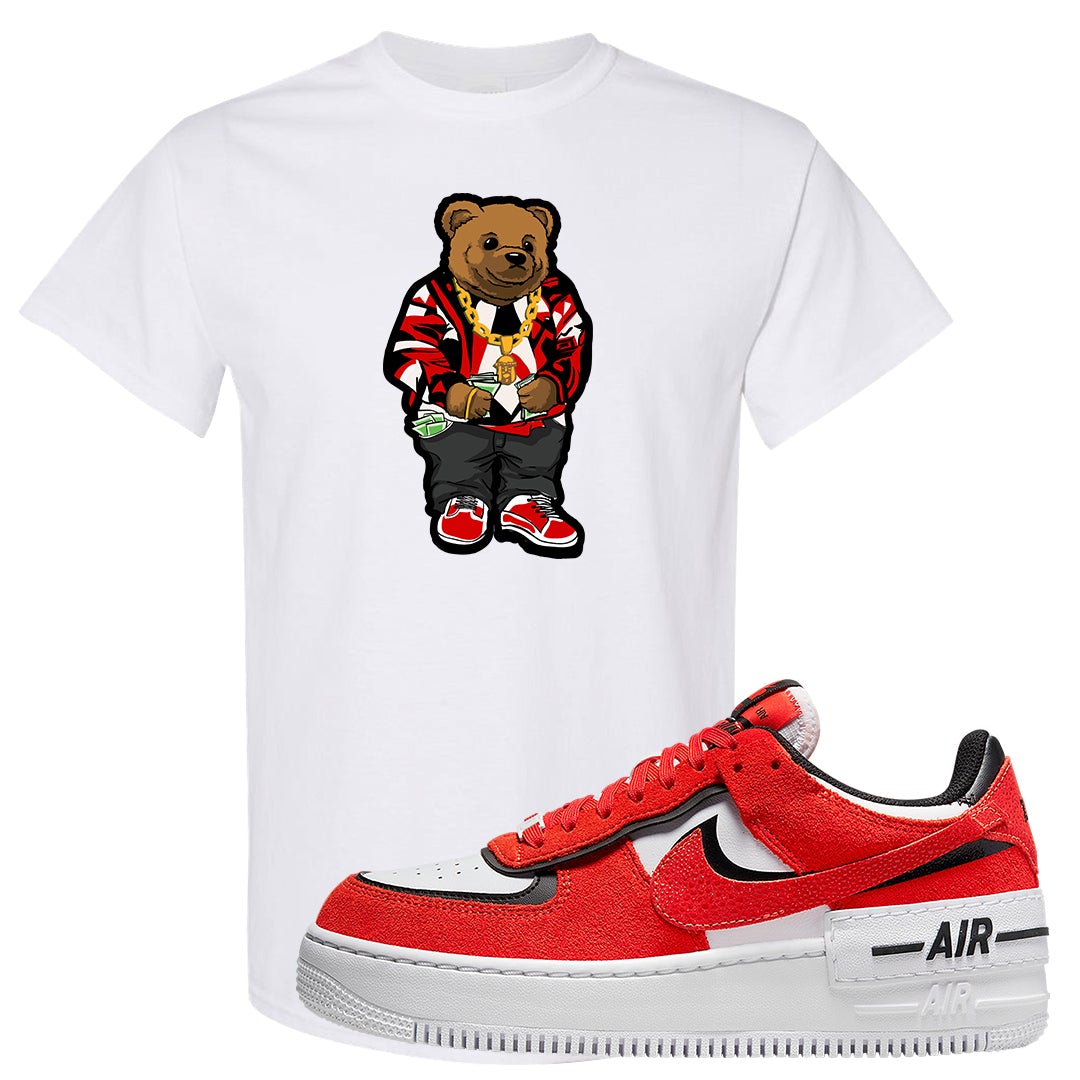Shadow Chicago AF 1s T Shirt | Sweater Bear, White