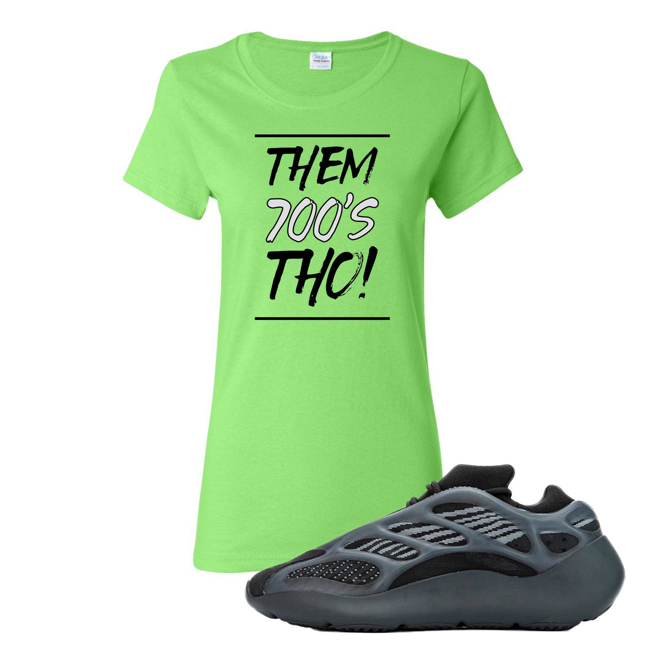 Alvah v3 700s Women's T Shirt | Women's Them 700's Tho!, Neon Green