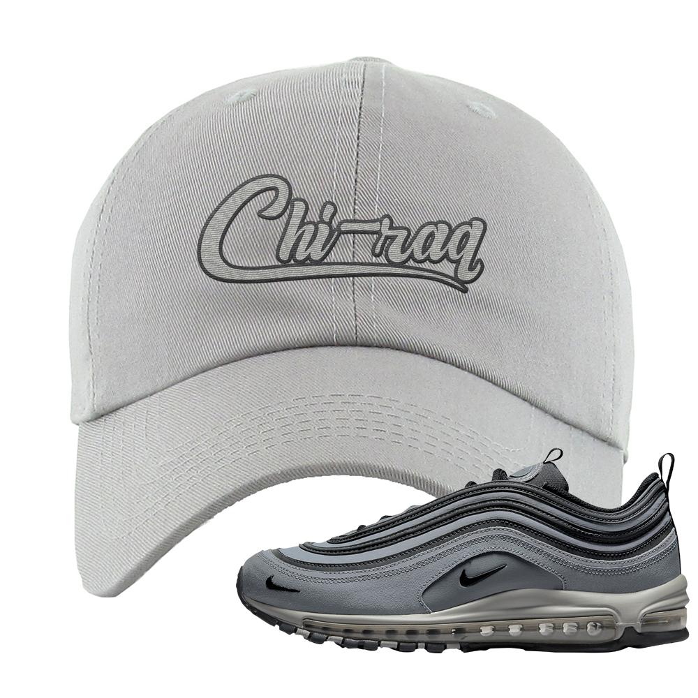 Grayscale 97s Dad Hat | Chiraq, Light Gray