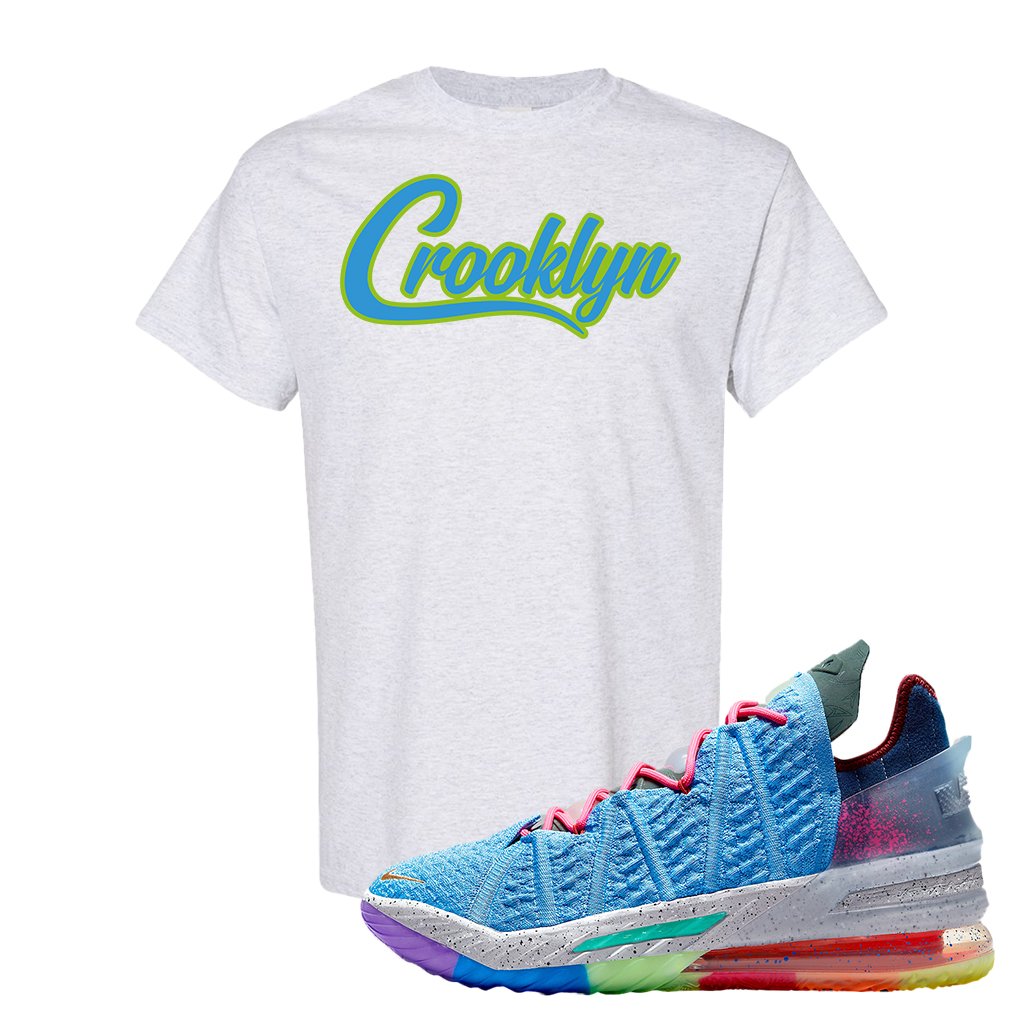 Lebron 18 Best 1-9 T Shirt | Crooklyn, Ash