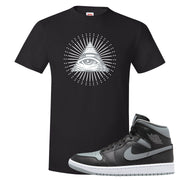 Alternate Shadow Mid 1s T Shirt | All Seeing Eye, Black