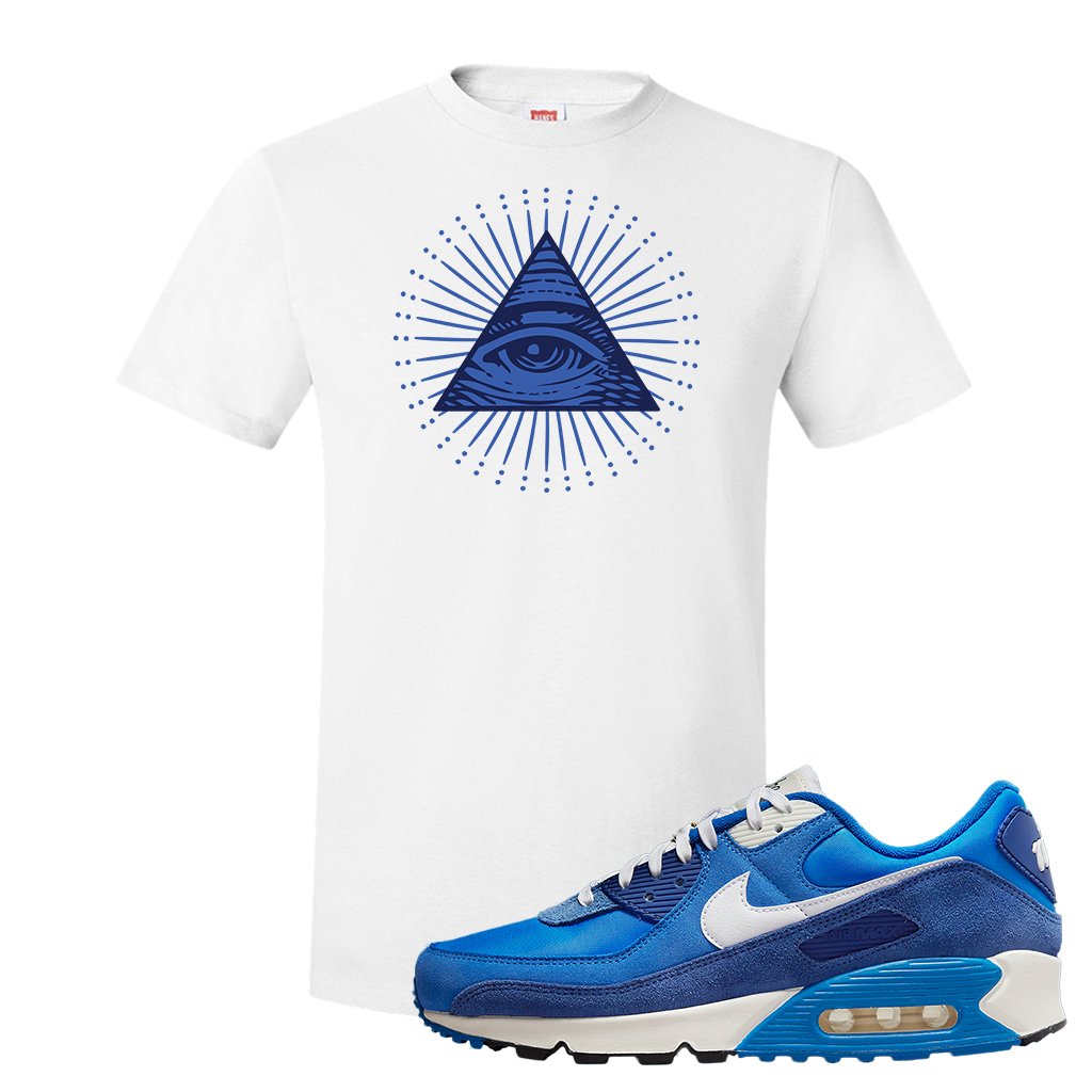 Air Max 90 First Use T Shirt | All Seeing Eye, White