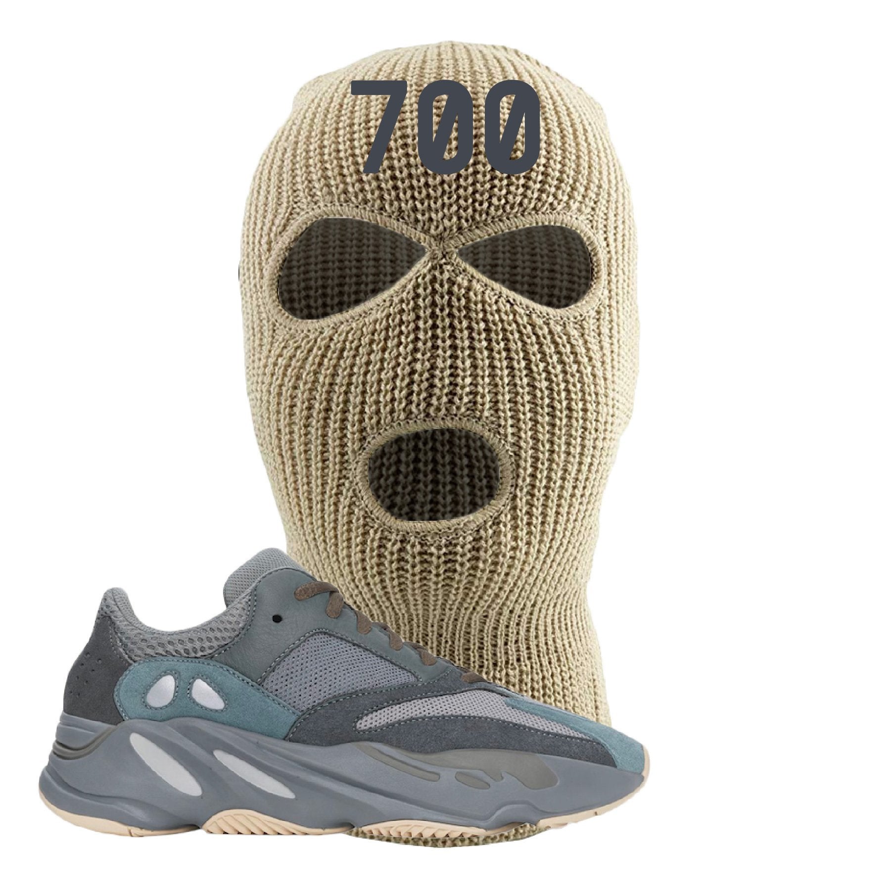 Yeezy Boost 700 Teal Blue 700 Khaki Sneaker Hook Up Ski Mask