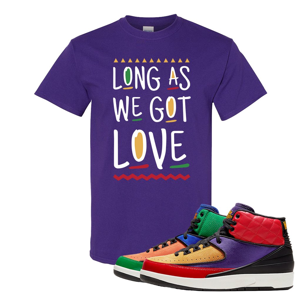 WMNS Multicolor Sneaker Purple T Shirt | Tees to match Nike 2 WMNS Multicolor Shoes | Long As We Got Love