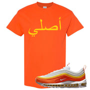 Club Orange Yellow 97s T Shirt | Original Arabic, Orange