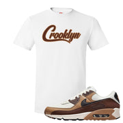Air Max 90 Dark Driftwood T Shirt | Crooklyn, White