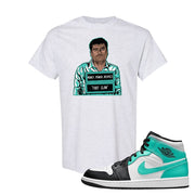 Air Jordan 1 Mid Tropical Twist T Shirt | El Chapo Illustration, Ash