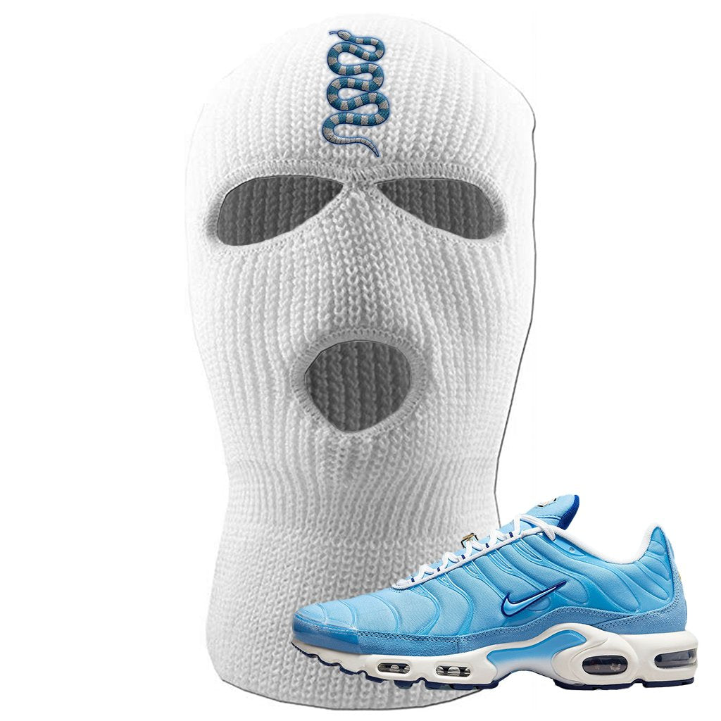 Air Max 1 First Use University Blue Ski Mask | Coiled Snake, White